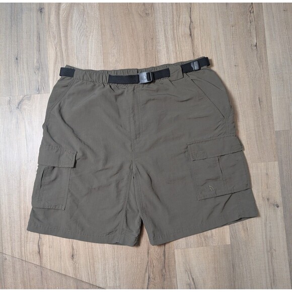 The North Face Cargo Tech Shorts Size  XL Nylon Pockets Belted Outdoors Hiking - Picture 1 of 12